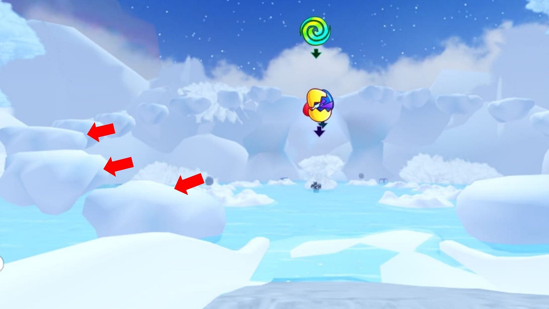 Parkour to the Air portal (Image via Roblox)